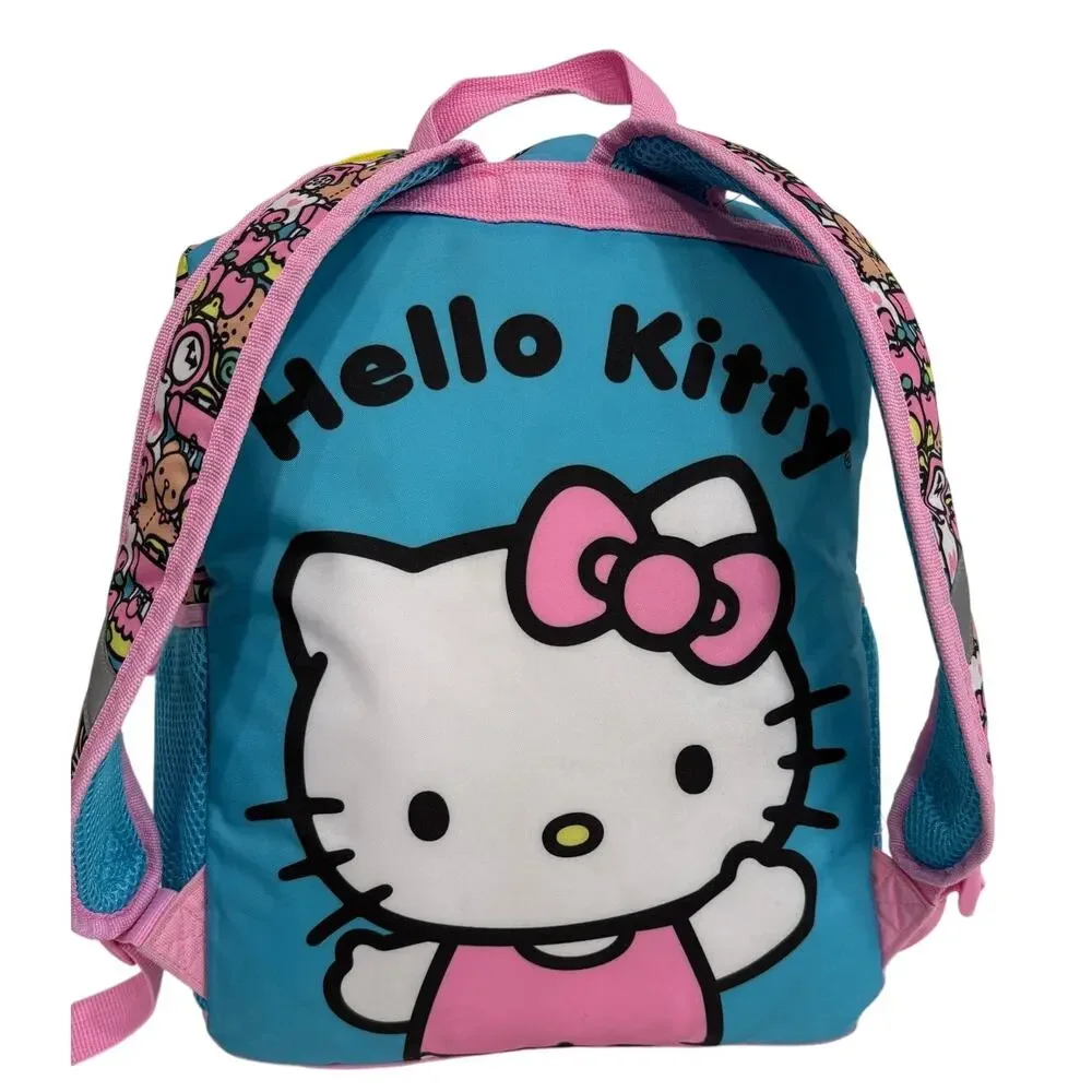 Hello Kitty Sanrio Glitter Confetti Backpack Pink School Bookbag Kids Travel Bag